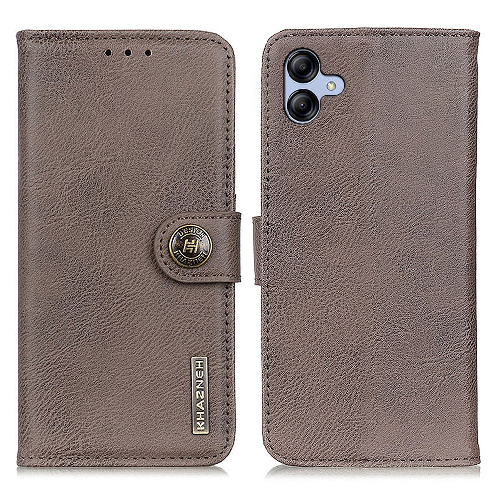 KHAZNEH For Samsung Galaxy A05 4G Case Cowhide Texture Leather Wallet Phone Cover KHAZNEH For Samsung Galaxy A05 4G Case Cowhide Texture Leather Wallet Phone Cover